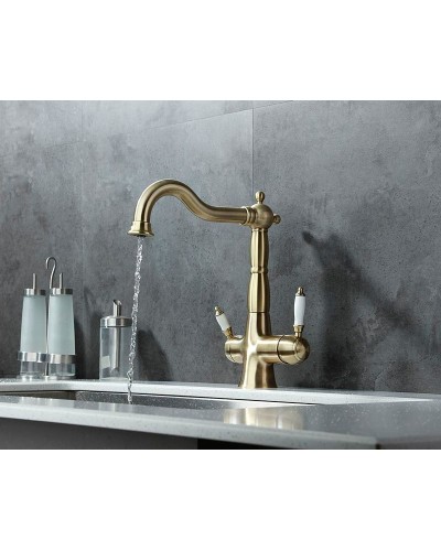 Смеситель для кухни Lemark Villa LM4858B Бронза
