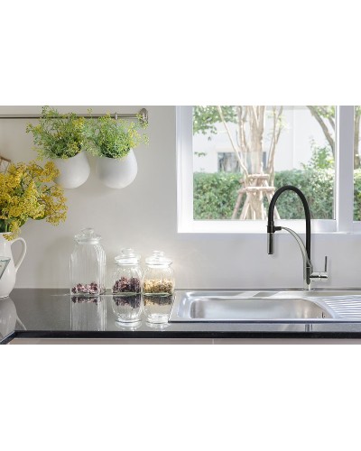 Смеситель для кухни Lemark Soul LM6007C Хром Черный