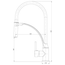 Смеситель для кухни Lemark Soul LM6007C Хром Черный