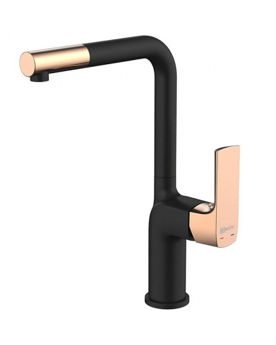 Смеситель для кухни Lemark Ursus LM7205BLR Черный Золото