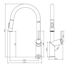 Смеситель для кухни Lemark Minima LM3850C Хром