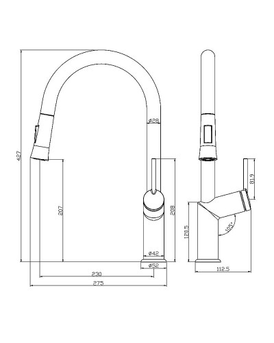Смеситель для кухни Lemark Minima LM3850C Хром
