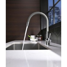 Смеситель для кухни Lemark Comfort LM3075C-Gray Хром Серый