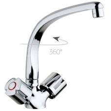 Смеситель для кухни Paini Tevere 10CR571FFQLMKM Хром