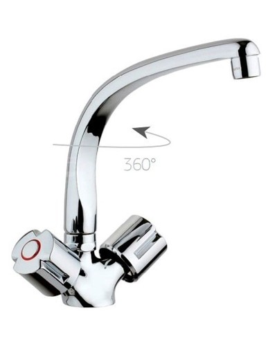 Смеситель для кухни Paini Tevere 10CR571FFQLMKM Хром