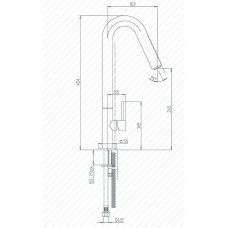Смеситель для кухни Paini Cox 78CR572USLMKM Хром