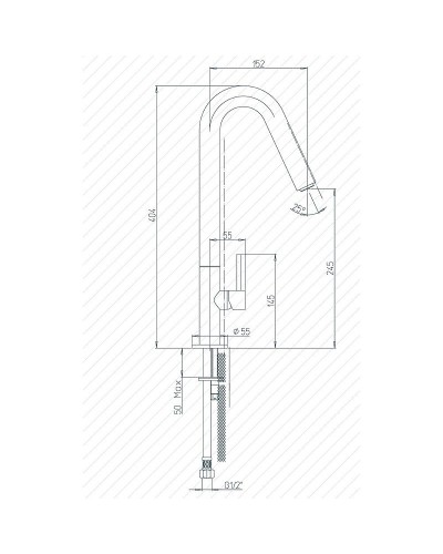 Смеситель для кухни Paini Cox 78CR572USLMKM Хром