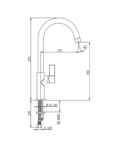 Смеситель для кухни Paini Cox 78CR572 Хром Белый