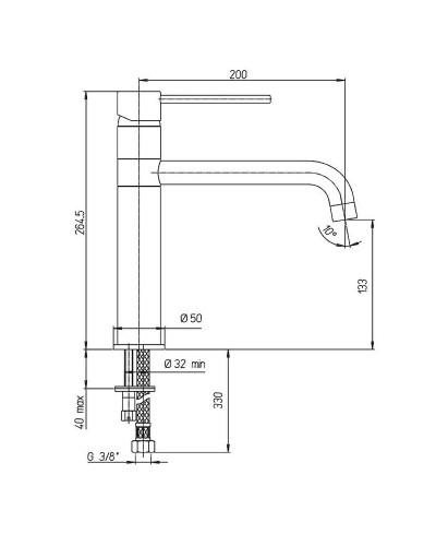 Смеситель для кухни Paini Cox 78CR579KM Хром