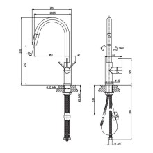 Смеситель для кухни Paini Cox 78CR591SAKM Хром