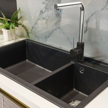 Смеситель для кухни Paini Piemonte PICR46H4 Темно-серый гранит Хром