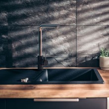 Смеситель для кухни Paini Piemonte PICR46H4 Темно-серый гранит Хром