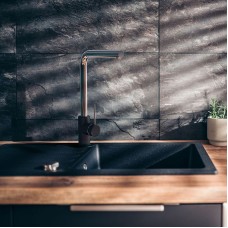 Смеситель для кухни Paini Piemonte PICR46H4 Темно-серый гранит Хром