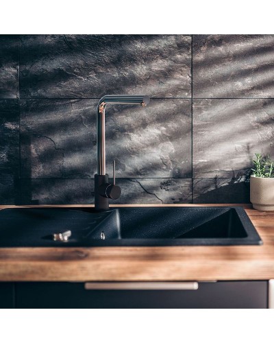 Смеситель для кухни Paini Piemonte PICR46H4 Темно-серый гранит Хром