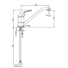 Смеситель для кухни Paini Roma 02CR573 Хром