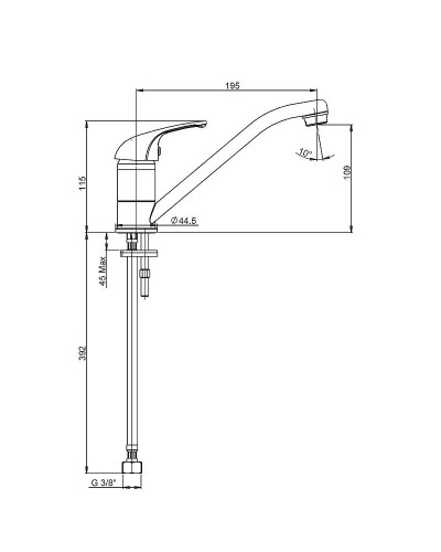 Смеситель для кухни Paini Roma 02CR573 Хром