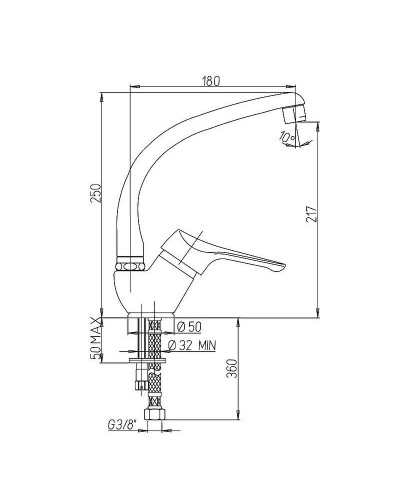 Смеситель для кухни Paini Dilos 76CR571KM Хром