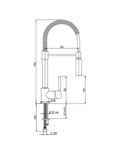Смеситель для кухни Paini Cox 78CR557PEKM Хром