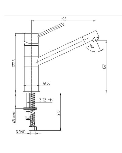 Смеситель для кухни Paini Cox 78CR573KM Хром