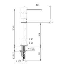 Смеситель для кухни Paini Cox 78CR583KM Хром