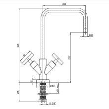 Смеситель для кухни Paini Lemon 83CR572KM Хром