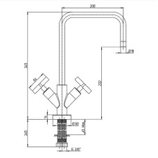 Смеситель для кухни Paini Lemon 83CR572KM Хром