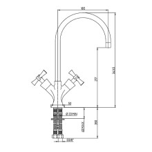 Смеситель для кухни Paini Elix 85CR572KM Хром