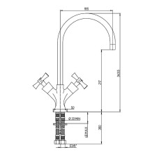 Смеситель для кухни Paini Elix 85CR572KM Хром
