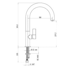 Смеситель для кухни Paini Cox 78CR572PSALMKM Хром