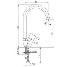 Смеситель для кухни Paini Cox 78CR570PKM Хром