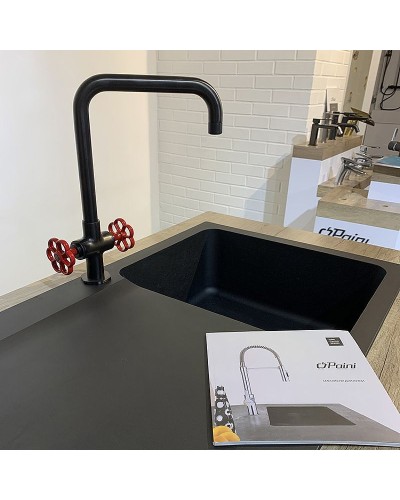 Смеситель для кухни Paini Garage 72PZ490RB599BREPT Черный матовый
