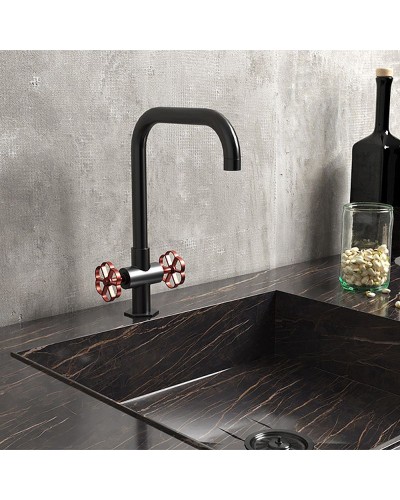 Смеситель для кухни Paini Garage 72PZ490RB599BREPT Черный матовый