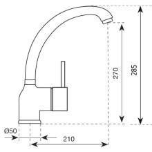 Смеситель для кухни Paini Cox 78CR572D599TKM Хром