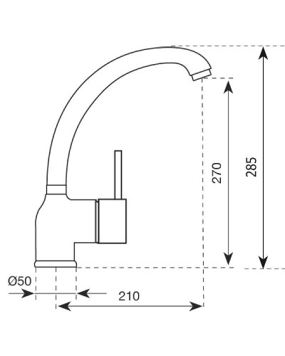 Смеситель для кухни Paini Cox 78CR572D599TKM Хром