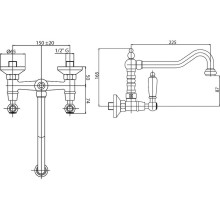 Смеситель для кухни Cezares First-LLP-01-Bi Хром