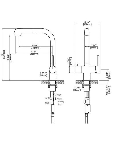 Смеситель для кухни Timo Saona 2346/03FL Черный