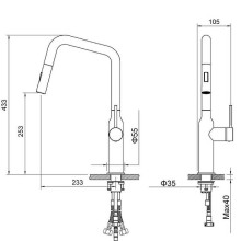 Смеситель для кухни Timo Saona 2386/02FL Антик