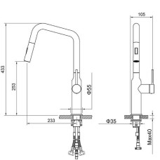 Смеситель для кухни Timo Saona 2386/02FL Антик