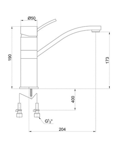 Смеситель для кухни Timo Berta 0303FN antique