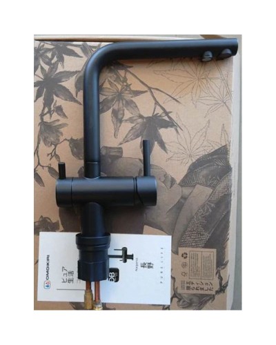 Смеситель для кухни с подключением к фильтру графит Omoikiri Nagano-GB