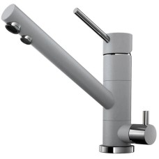 Смеситель для кухни с подключением к фильтру ленинградский серый Omoikiri Tonami-GR