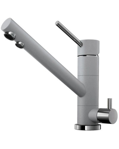 Смеситель для кухни с подключением к фильтру ленинградский серый Omoikiri Tonami-GR