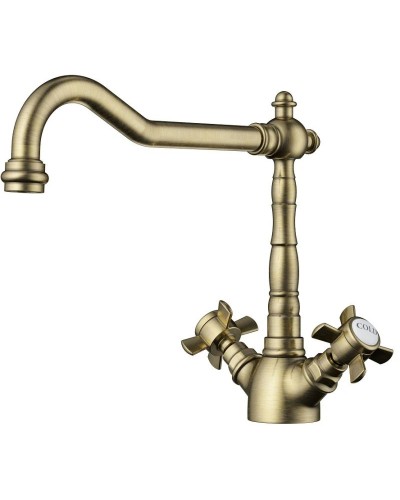 Смеситель для кухни античная латунь Omoikiri Tokigawa-AB