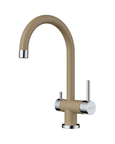 Смеситель для кухни с подключением к фильтру карамель Omoikiri Yamada-CA