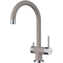 Смеситель для кухни с подключением к фильтру ленинградский серый Omoikiri Yamada-GR