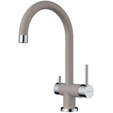 Смеситель для кухни с подключением к фильтру ленинградский серый Omoikiri Yamada-GR