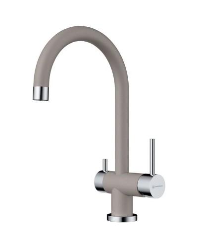 Смеситель для кухни с подключением к фильтру ленинградский серый Omoikiri Yamada-GR