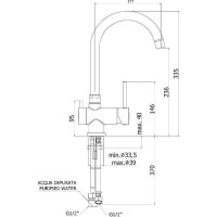 Смеситель для кухни Paffoni Stick SK190NO Черный