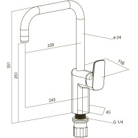 Смеситель для кухни Am.Pm Spirit F7007064