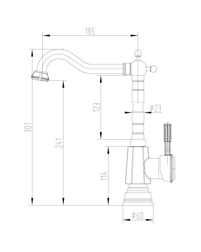 Смеситель для кухни Lemark Jasmine LM6605B
